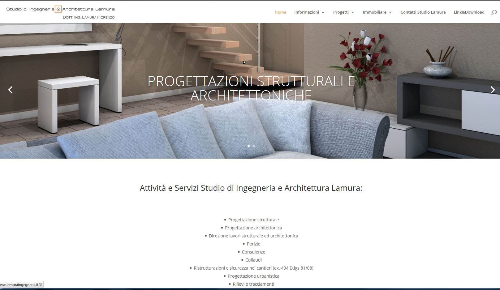 Website Lamura Ingegneria